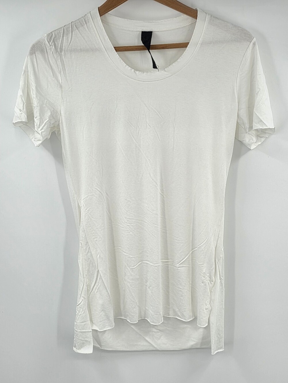 Pal Offner White Short Sleeve Scoop Neck Tshirt Top Women's Size 3